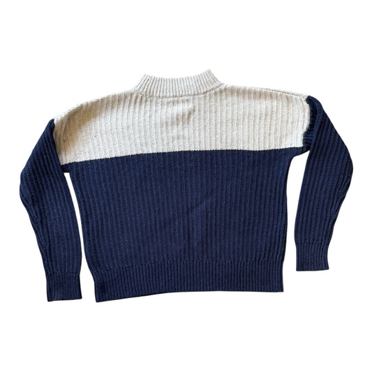 Woman's Small Lands' End Navy Star Knitted Jumper