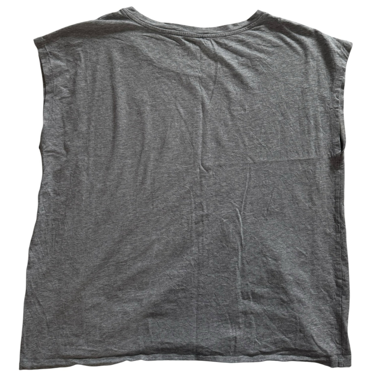 Woman's Large Tommy Hilfiger Grey, Pink and Cream Sleeveless T-Shirt