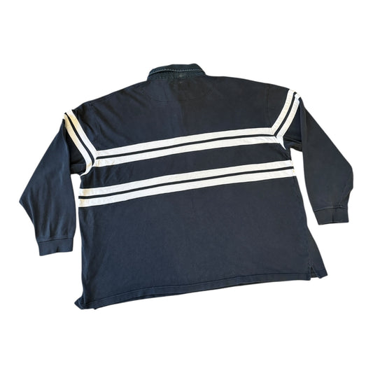 4XL Cotton Traders Six Nations Navy Rugby Shirt