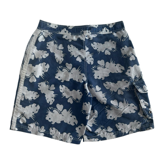 Medium Tommy Hilfiger Blue Patterned Board Shorts