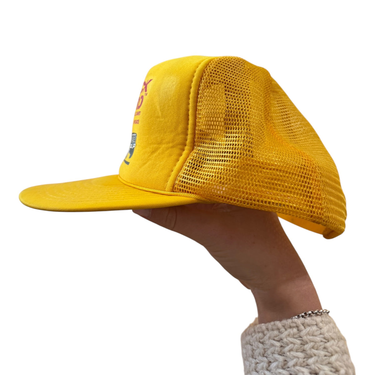 Shell Yellow Truck Guard Trucker Cap
