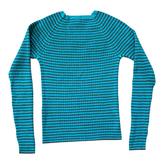 Woman's Medium Stretchy Gap Blue and Charcoal Jumper