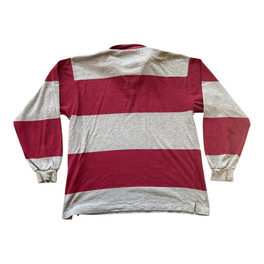 Extra large US Basic Red and Grey Parc Hotels Italia Rugby Shirt