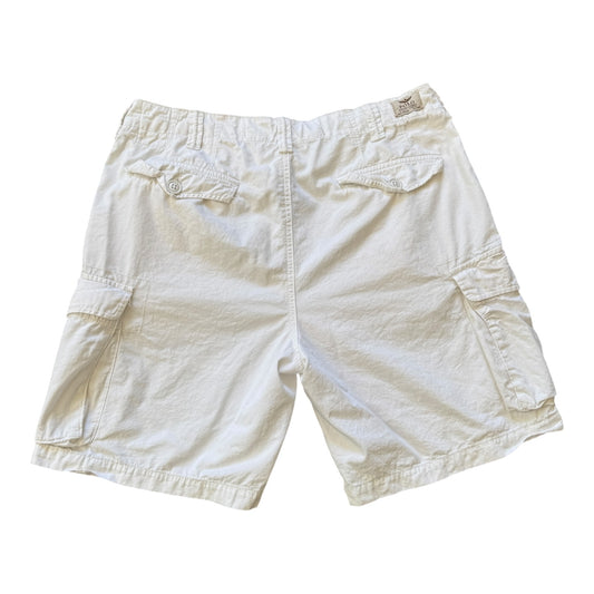33" Ralph Lauren White Cargo Shorts