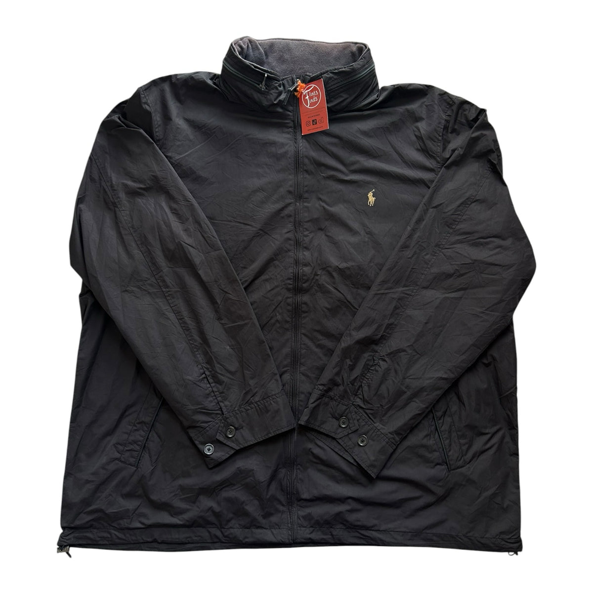 3XL tall Ralph Lauren Black Windbreaker Jacket