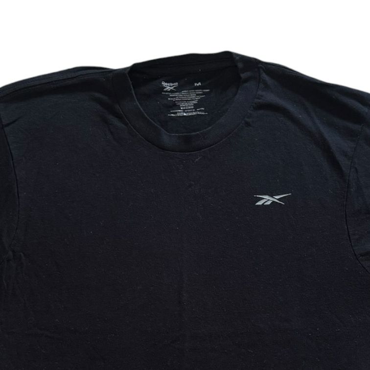 Medium Reebok Black Plain T-Shirt
