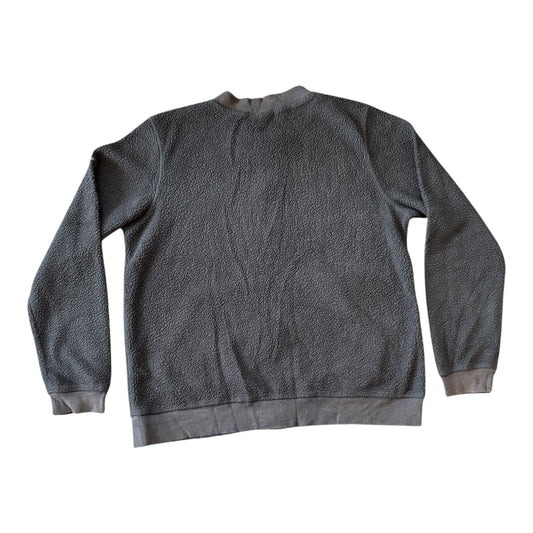 Large Columbia Grey Bomber Jacket Fleece