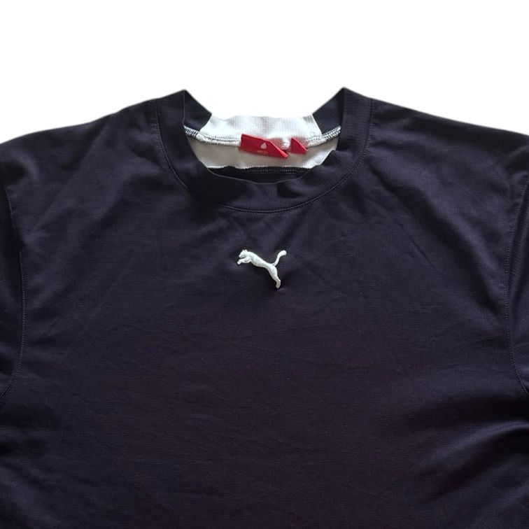 Small Puma Black Purple Tinge Sports T-Shirt
