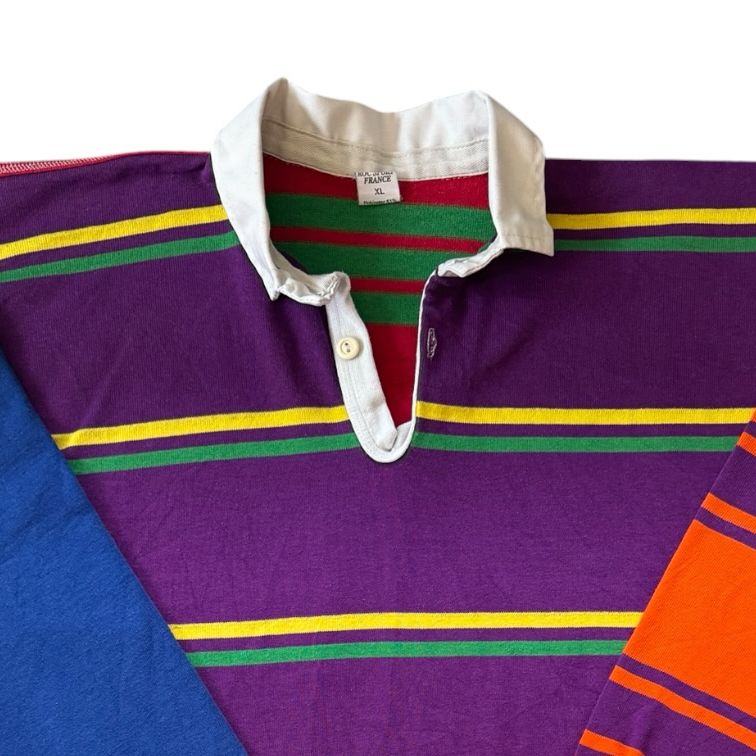 Extra large Roc Sport France Funky Multicoloured Rugby Shirt