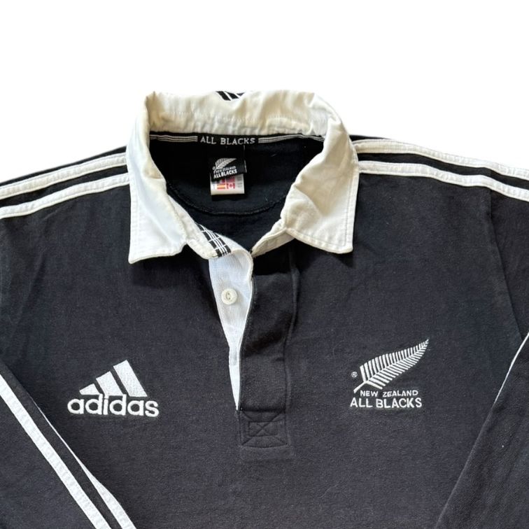 Small Adidas Black New Zealand All Blacks Rugby Shirt
