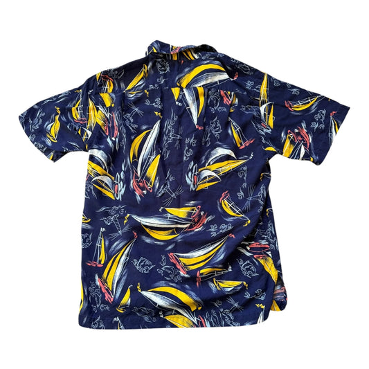 Small Ralph Lauren Navy Sailing Boat Shirt