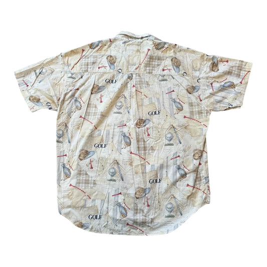Extra large Chaps Golf Pattern Shirt