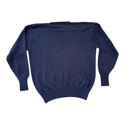 Large Ralph Lauren Vintage Navy Knitted Jumper