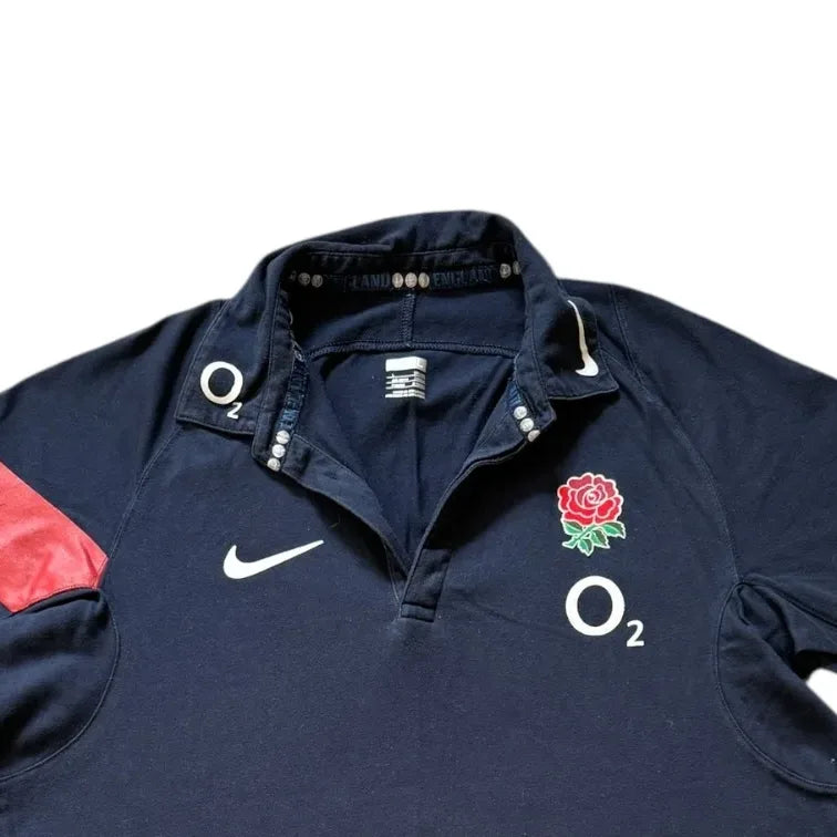 Large Nike Navy England Rugby Shirt