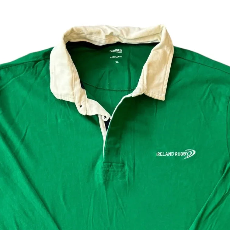 Extra large Dunnes Green Ireland Rugby Shirt