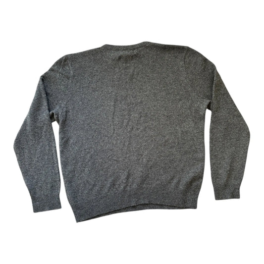 Large Ralph Lauren Grey Lambswool Knitted Jumper