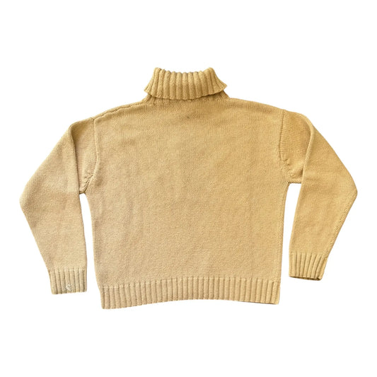 Woman's Medium Ralph Lauren Beige Knitted Dog Jumper