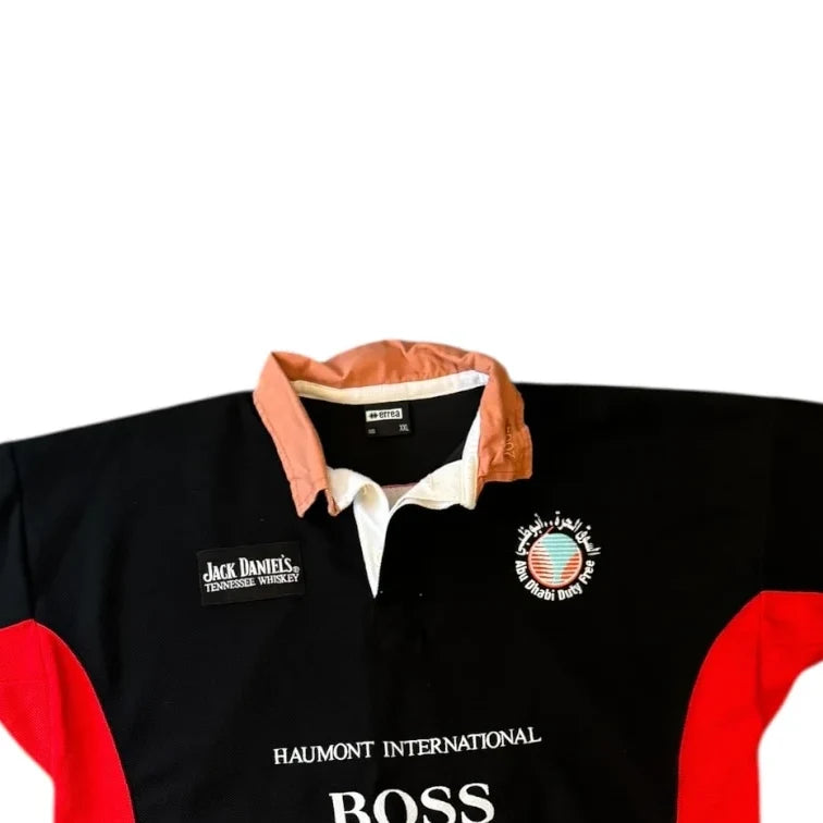 Extra large Errea Black Abu Dhabi Rugby Shirt