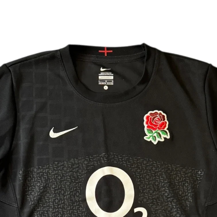 Aged 12-13 Nike Black England Rugby T-Shirt