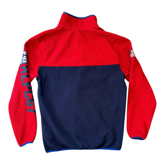 Small Ralph Lauren Red 1/4 Button Fleece