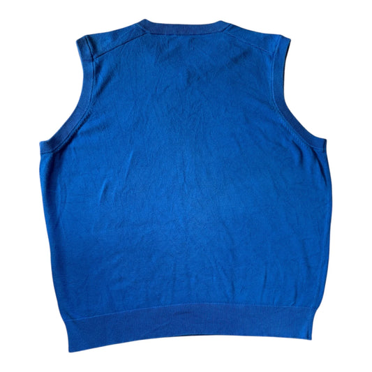 Large Chaps Blue Sweater Vest