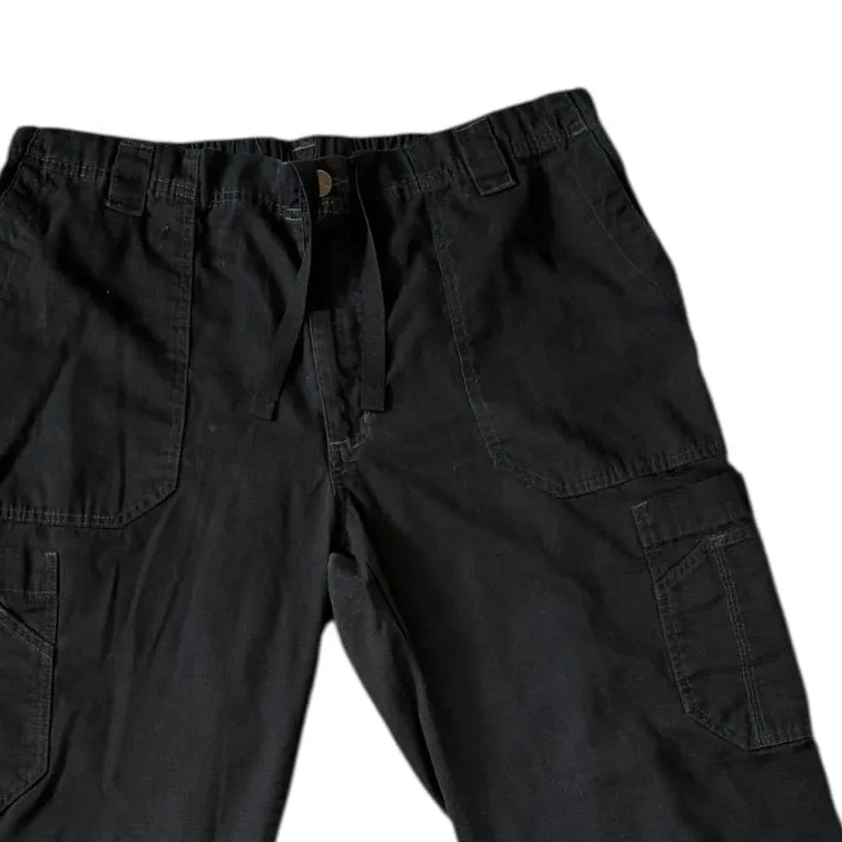 Large Carhartt Black Cargo Trousers