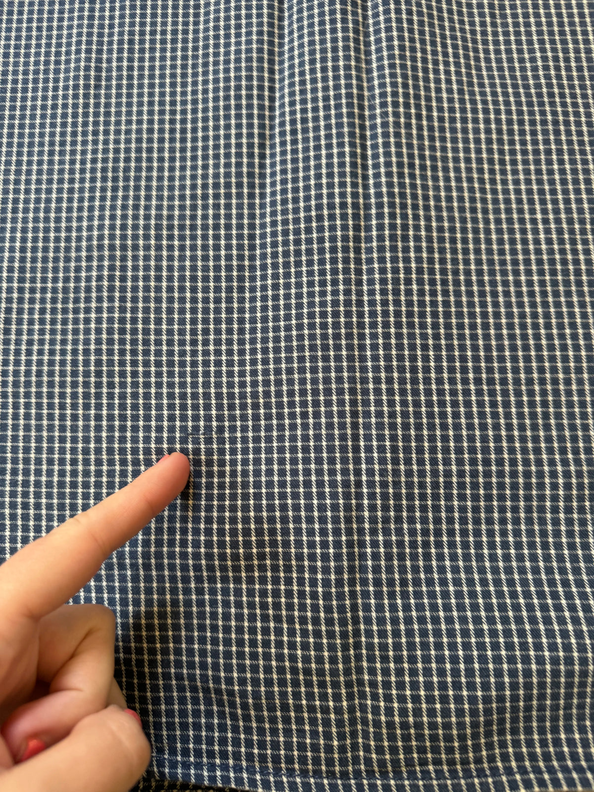 Large Tommy Hilfiger Black Checkered Shirt