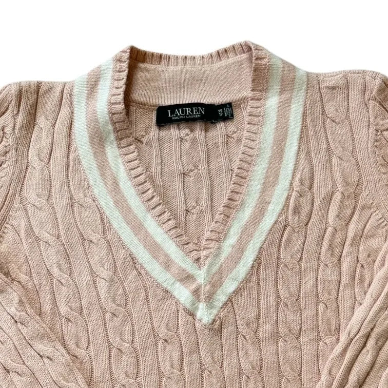 Women's Extra small Ralph Lauren Pink Cable Knit