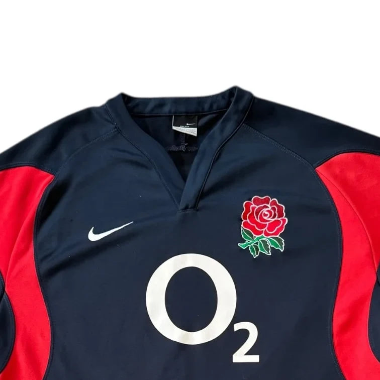 Large Nike Black England Rugby Shirt