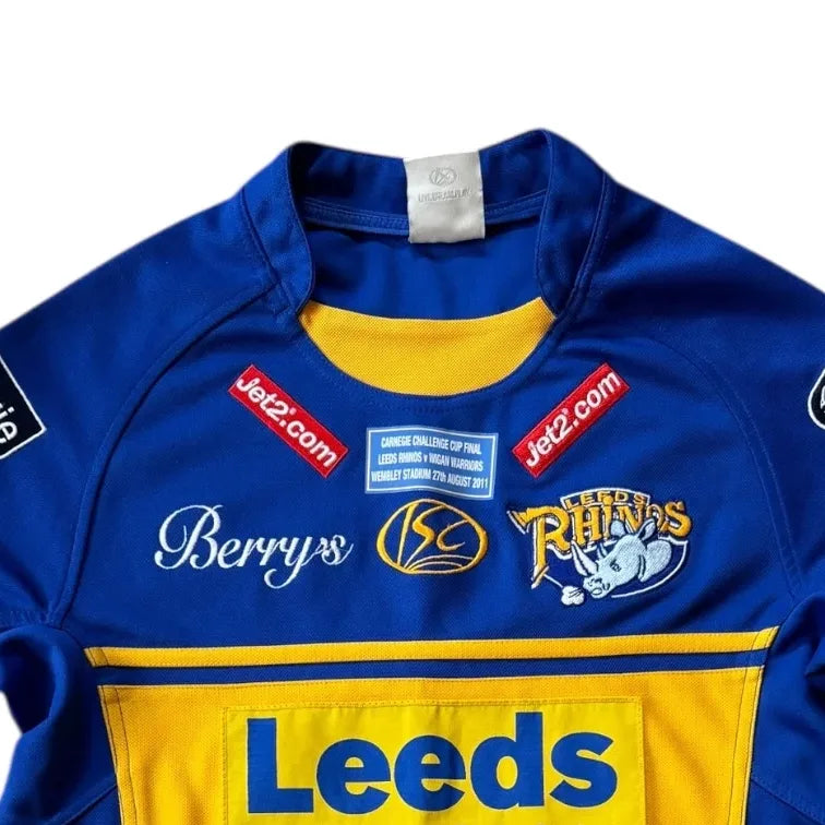 Small Blue Leeds Rhinos Carnegie Challenge Cup 2011 Rugby Shirt