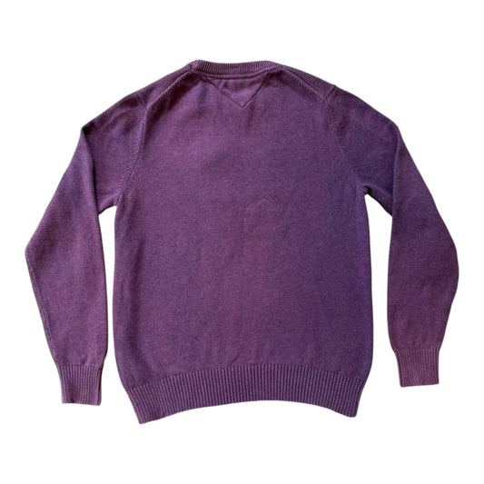 Small Tommy Hilfiger Purple Bulldog Knitted Jumper