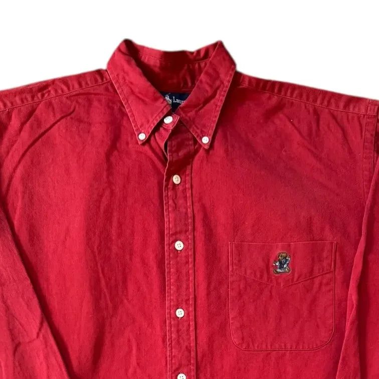 Extra large Ralph Lauren Red Polo Bear Shirt