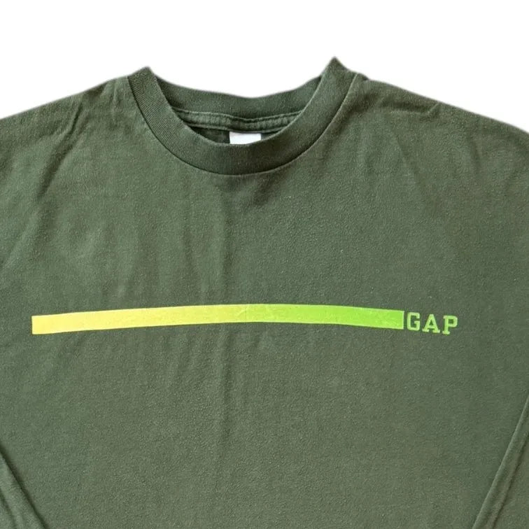 Large Gap Green Long Sleeved T-Shirt