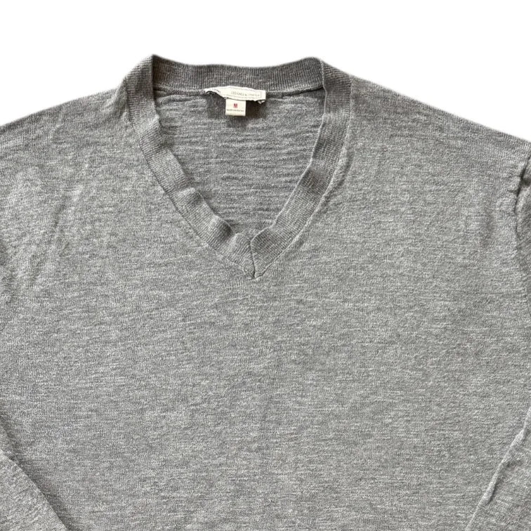 Medium Gap Grey V-Neck Jumper