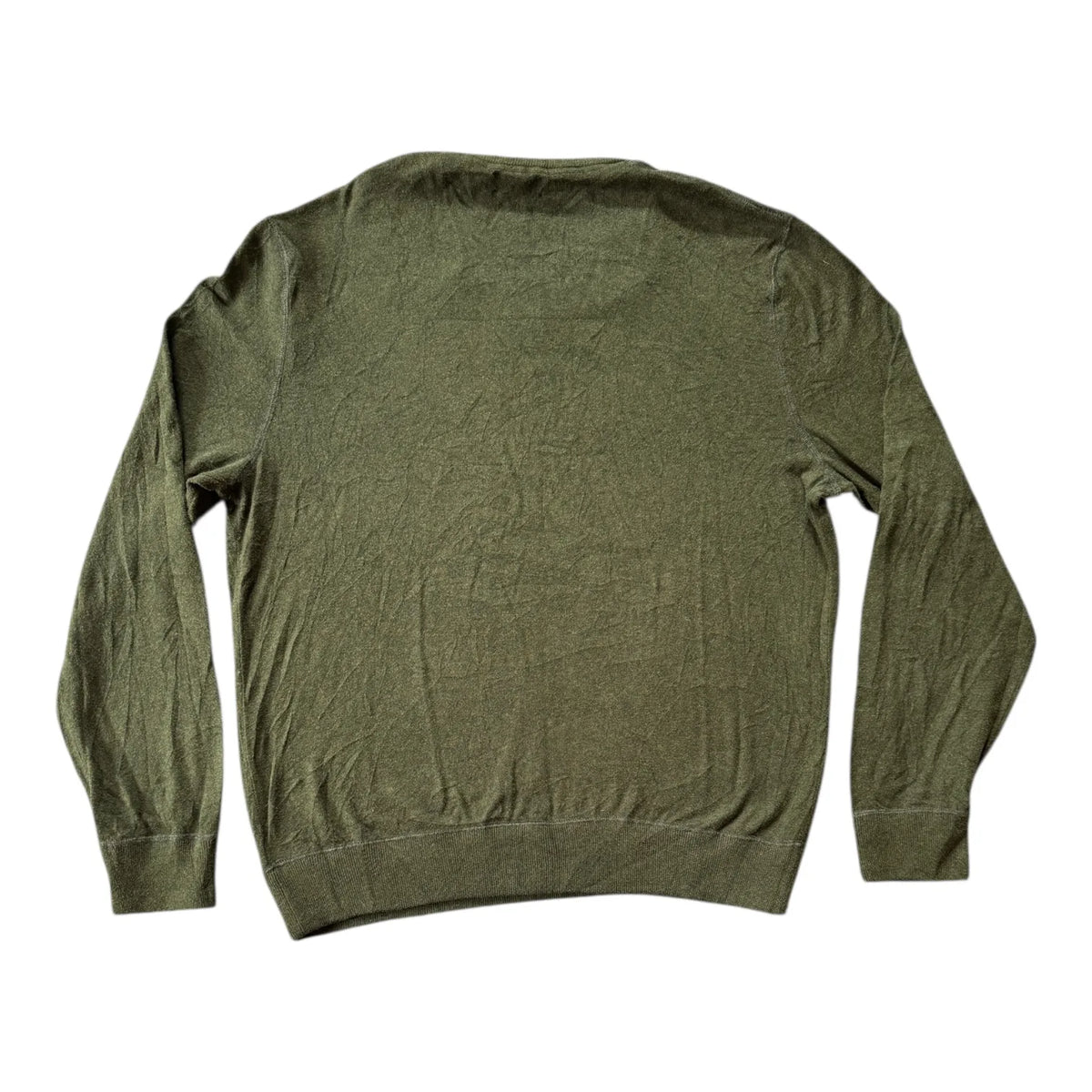 Large Gap Green V-Neck Jumper