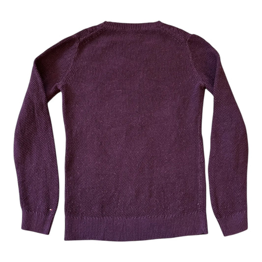 Women's Medium Tommy Hilfiger Purple Cable Knit