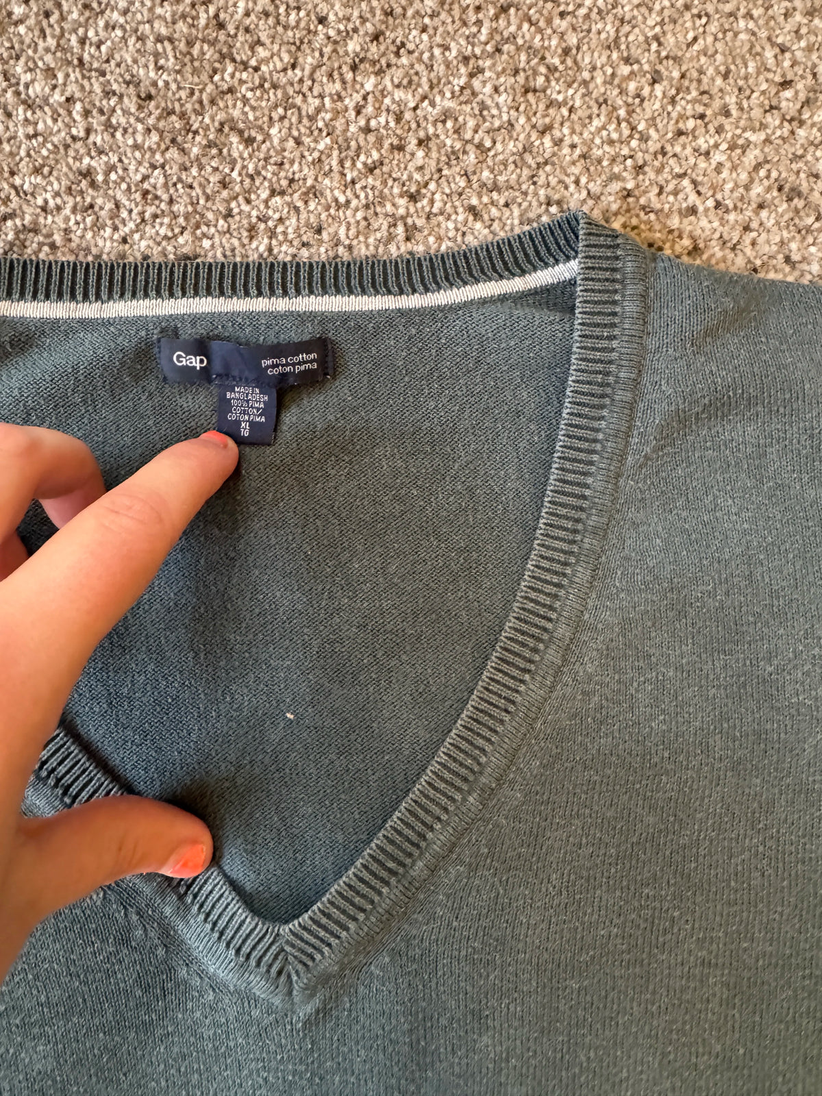 Extra large Gap Green V-Neck Jumper