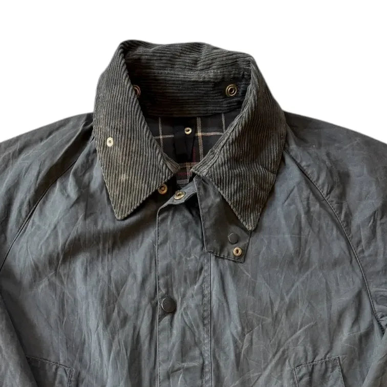 1998 Large Barbour Bedale Green Wax Jacket