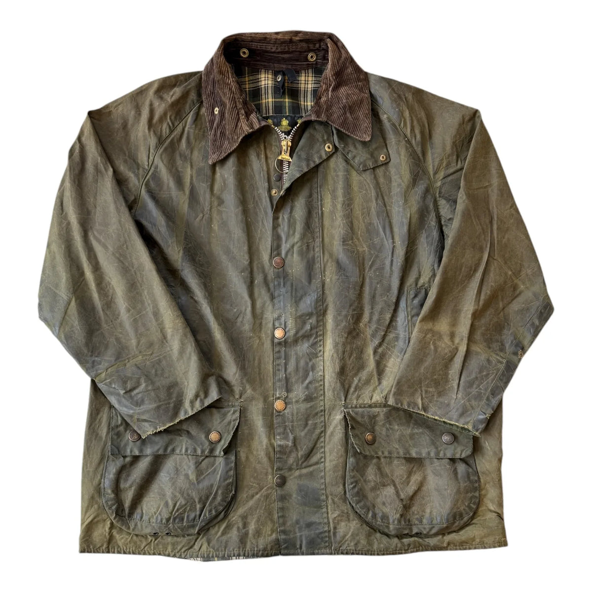 2000 XXL Barbour Green Beaufort Wax Jacket