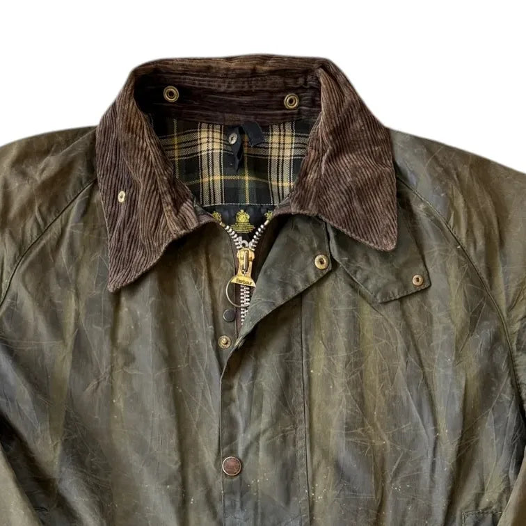2000 XXL Barbour Green Beaufort Wax Jacket