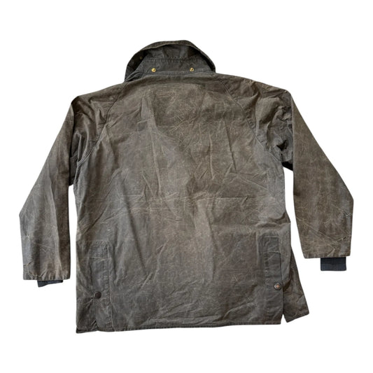 1992 XXL Barbour Grey Bedale Wax Jacket