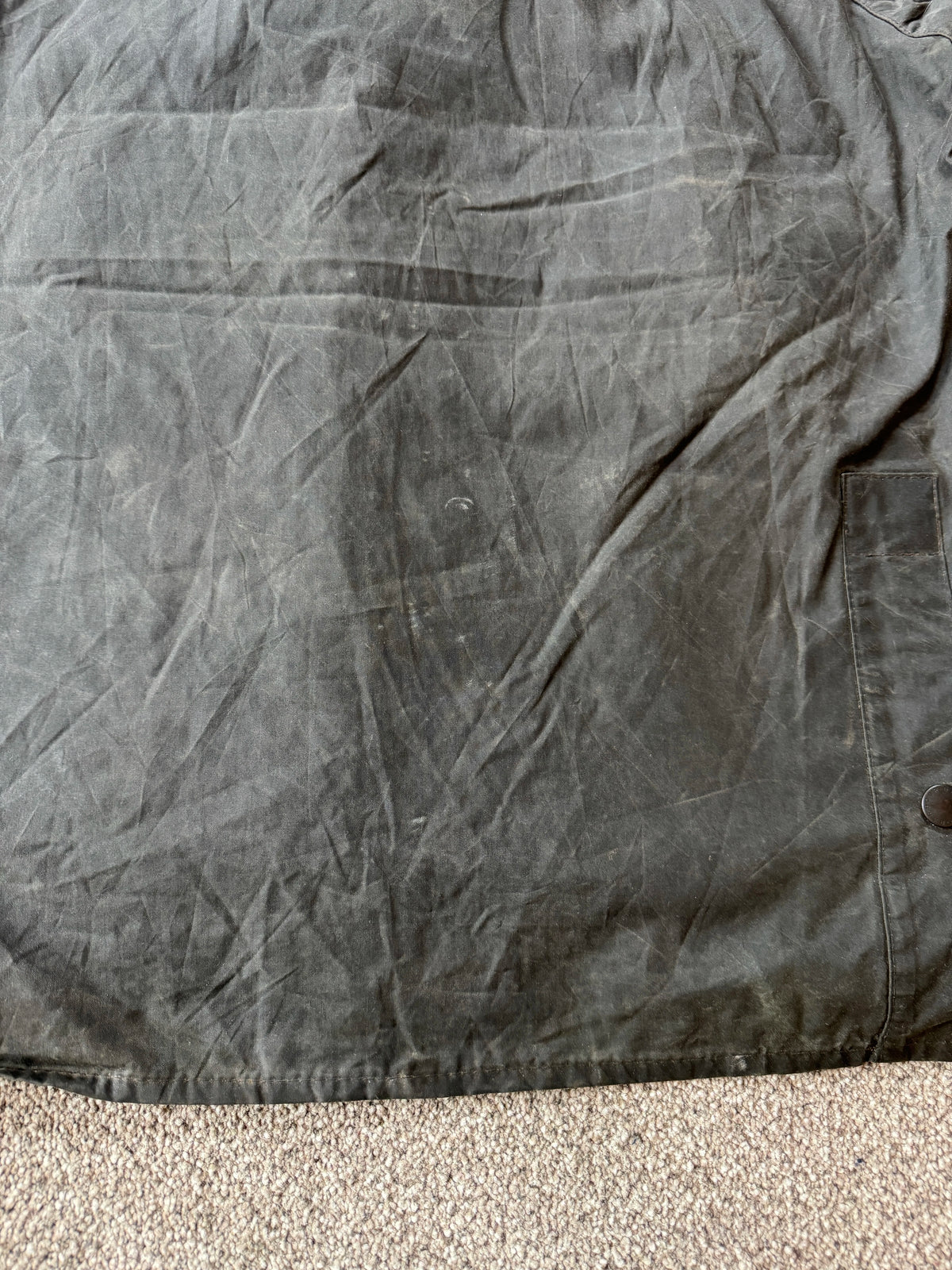 1998 Large Barbour Bedale Green Wax Jacket