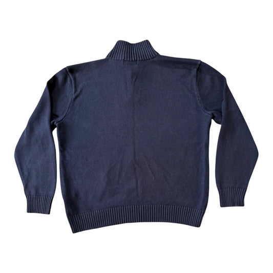 Extra large Ralph Lauren Navy Knitted 1/4 Button