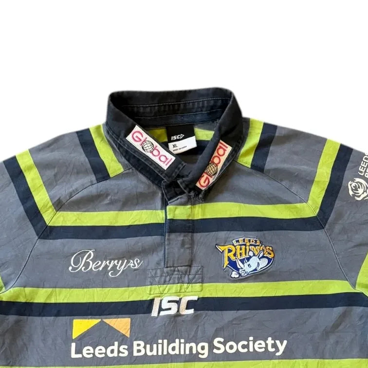 Extra large Isc Grey Leeds Rhinos Rugby Shirt