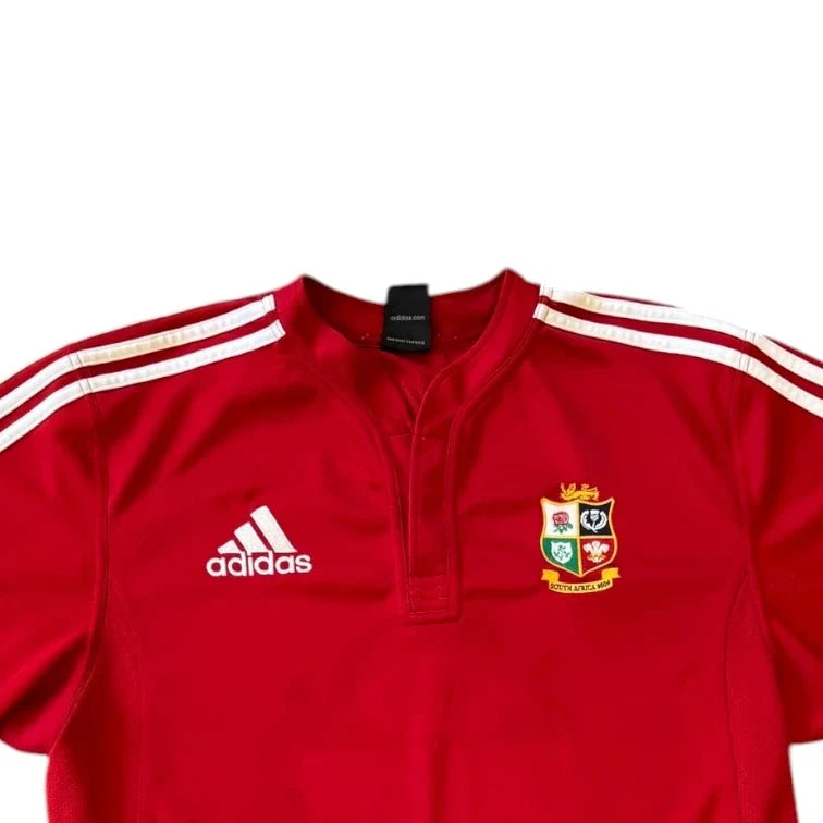 Large Adidas Red British and Irish Lions Rugby Shirt