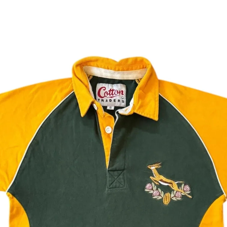 Small Cotton Traders 1994 Yellow South Africa Rugby Shirt
