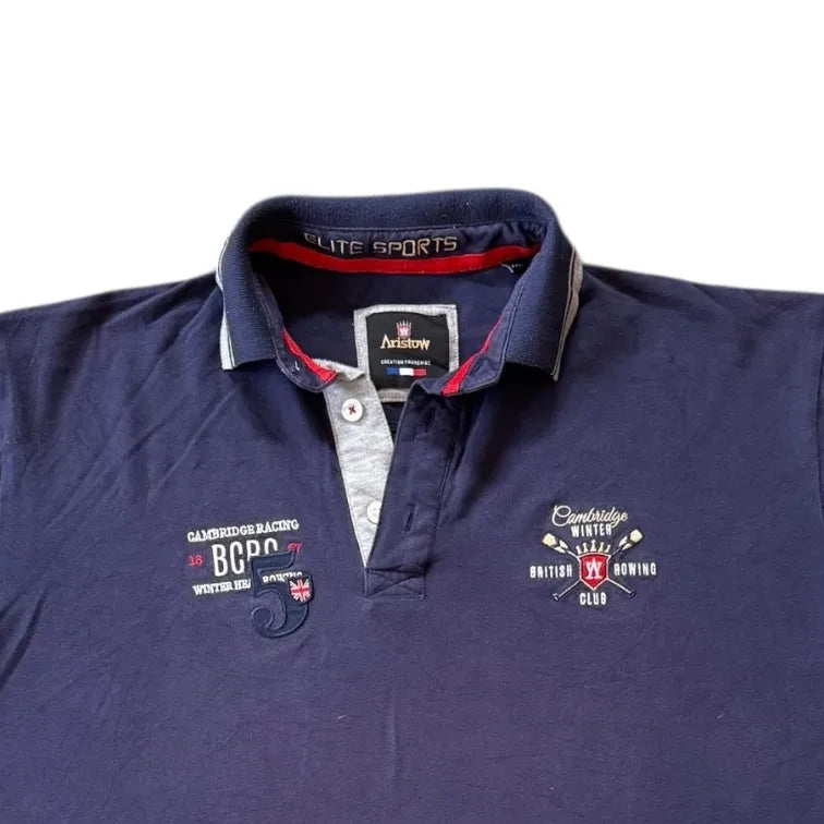 XXL Aristow Navy Cambridge Rowing Polo Shirt