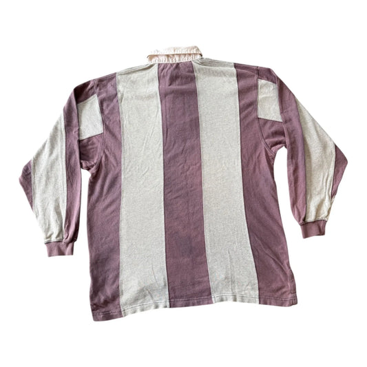 Extra large Gant Grey Purple Rugby Shirt