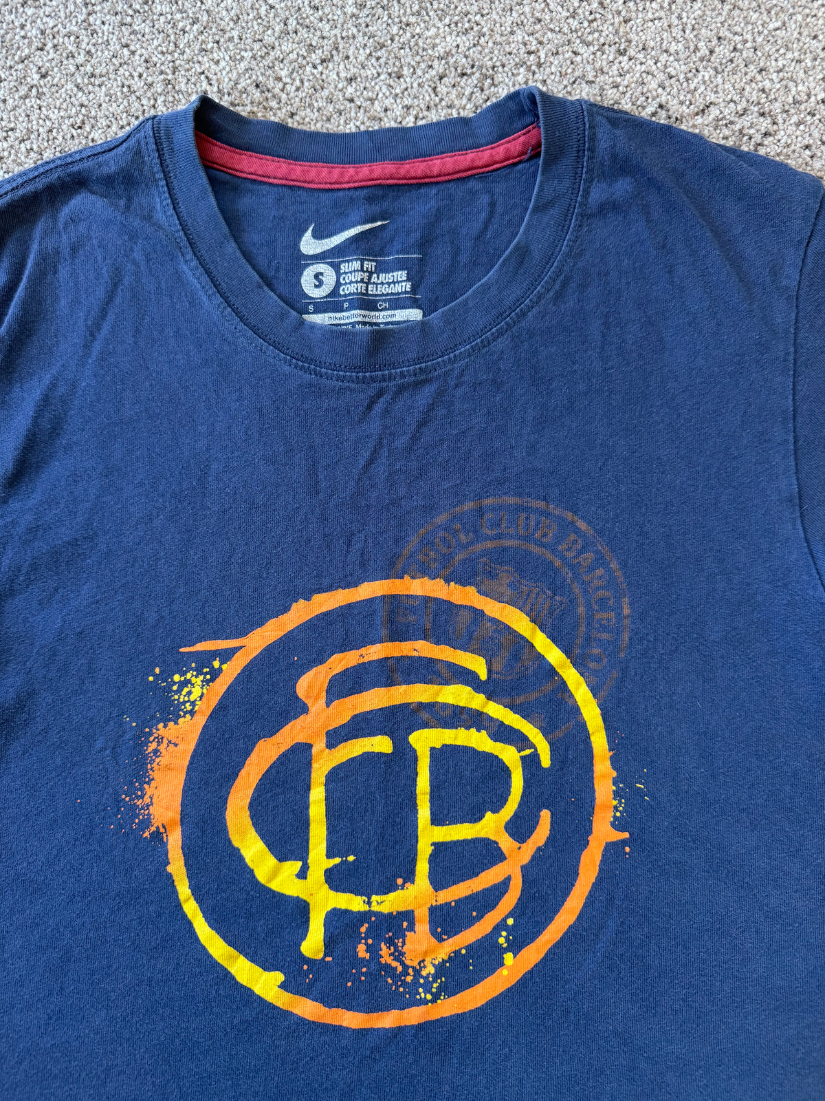 Small Nike Navy FC Barcelona T-Shirt