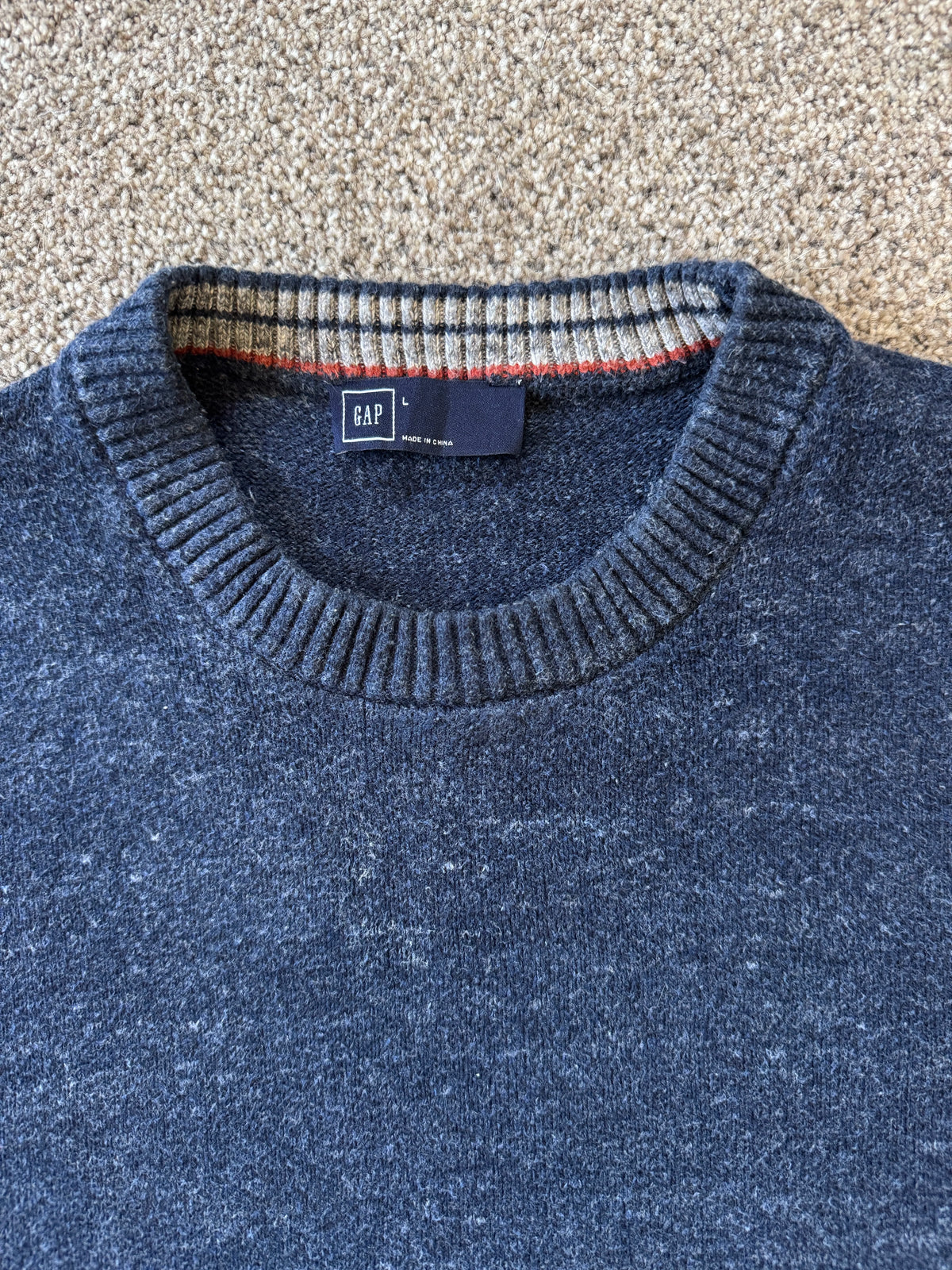 Large Gap Navy Knitted Jumper